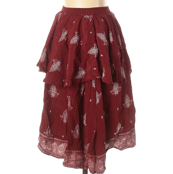 ❗S O L D ❗Faithfull the Brqnd red skirt - Picture 2 of 2